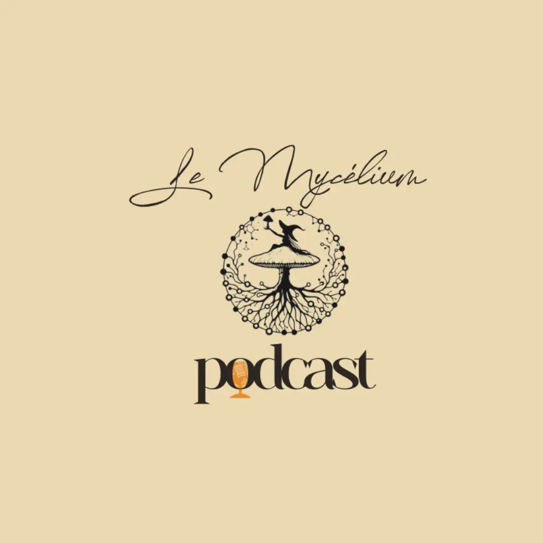 Présentation du podcast le Mycélium avec logo